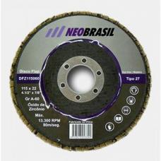 Disco Flap fibra 4.1/2 x 7/8 - GR 60 - NEO BRASIL