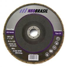 Disco Flap fibra 4.1/2 x 7/8 - GR 120 - NEO BRASIL